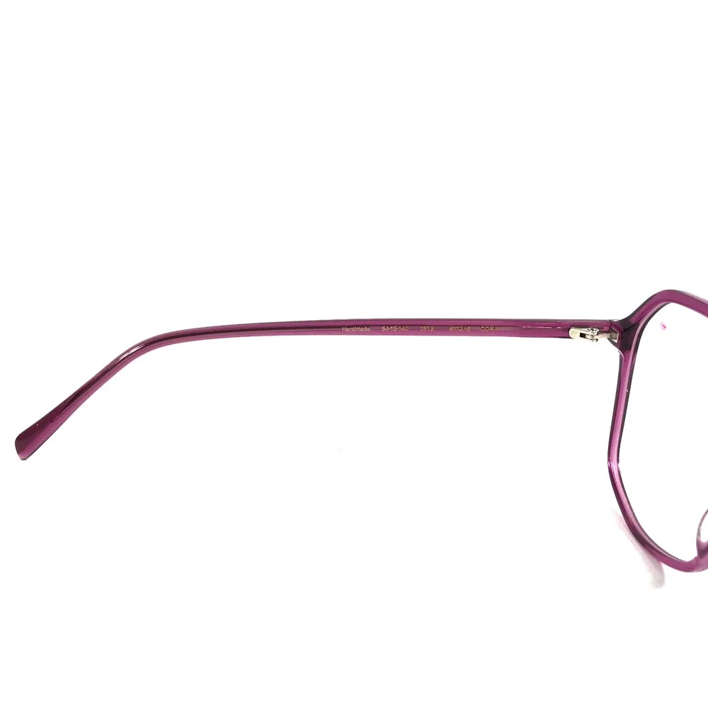Gigi Studios Eyeglasses Frames 6112/6 CORA Clear Purple Geometric 54-15-140
